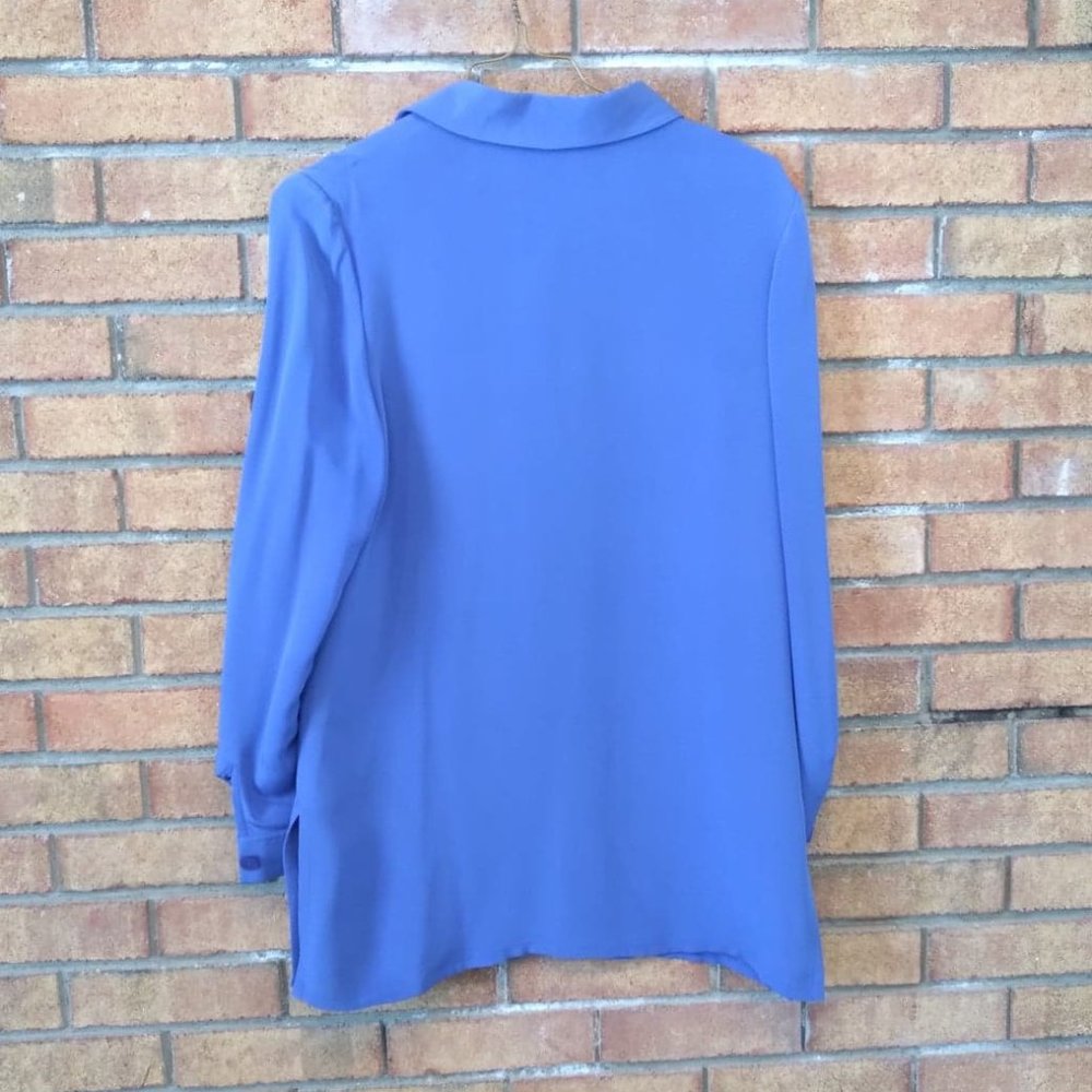Pretty Vintage Silk Dress with Long Sleeve - Picture 7 of 10